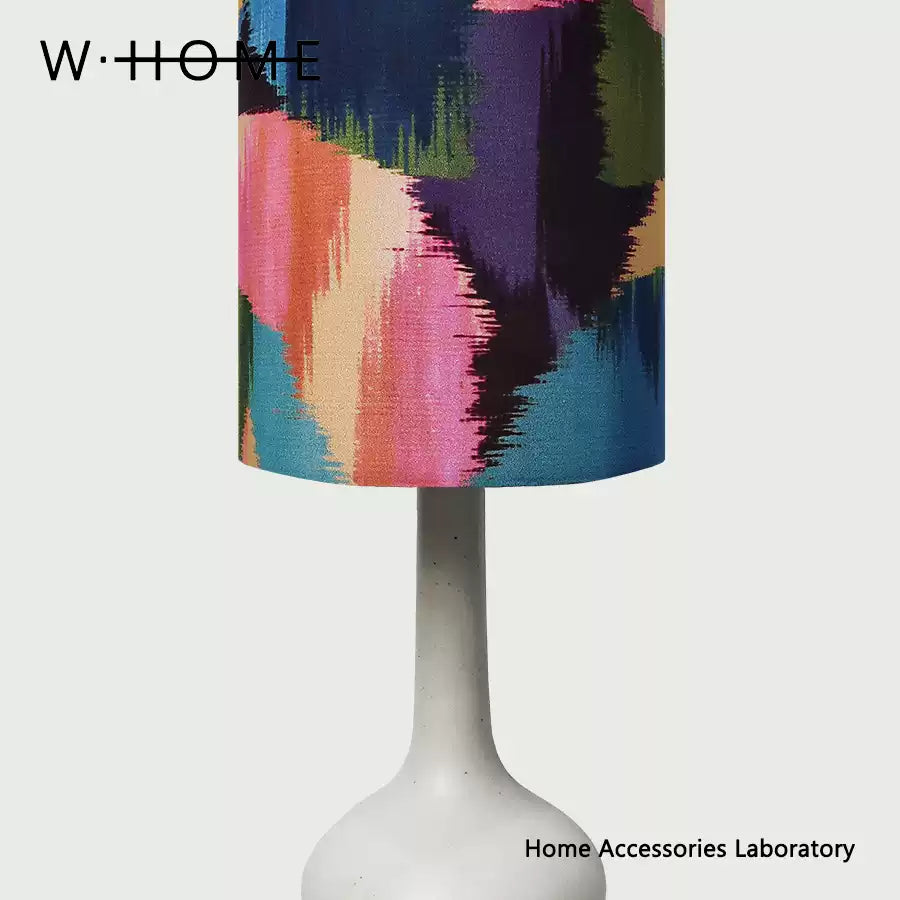 Small Vase Shaped Fabric Table Lamp