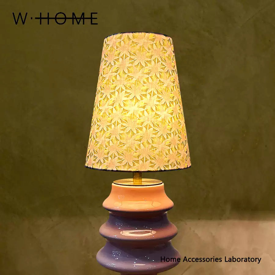 Pink Christmas Tree Fabric Table Lamp