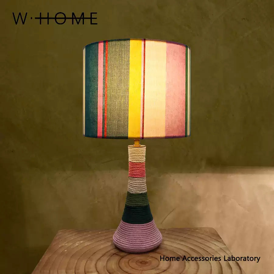 Slim Waist Kaleidoscope Fabric Shade Table Lamp