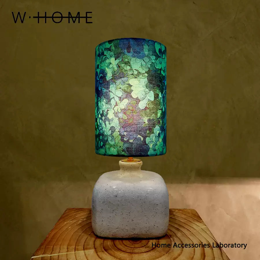 Square Base Fabric Table Lamp