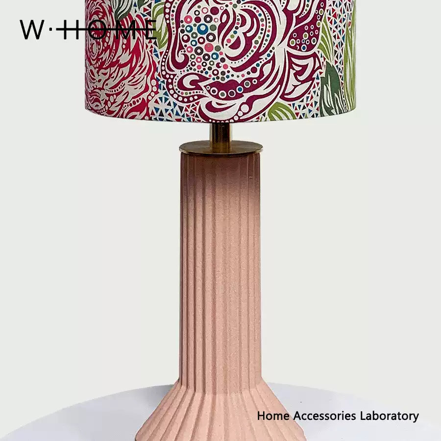 Ruffled Skirt Big Flower Fabric Desk Lamp