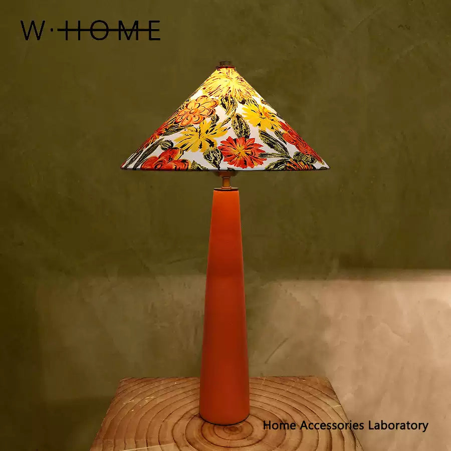 Umbrella Shaped Fabric Table Lamp
