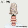 Pink Christmas Tree Fabric Table Lamp