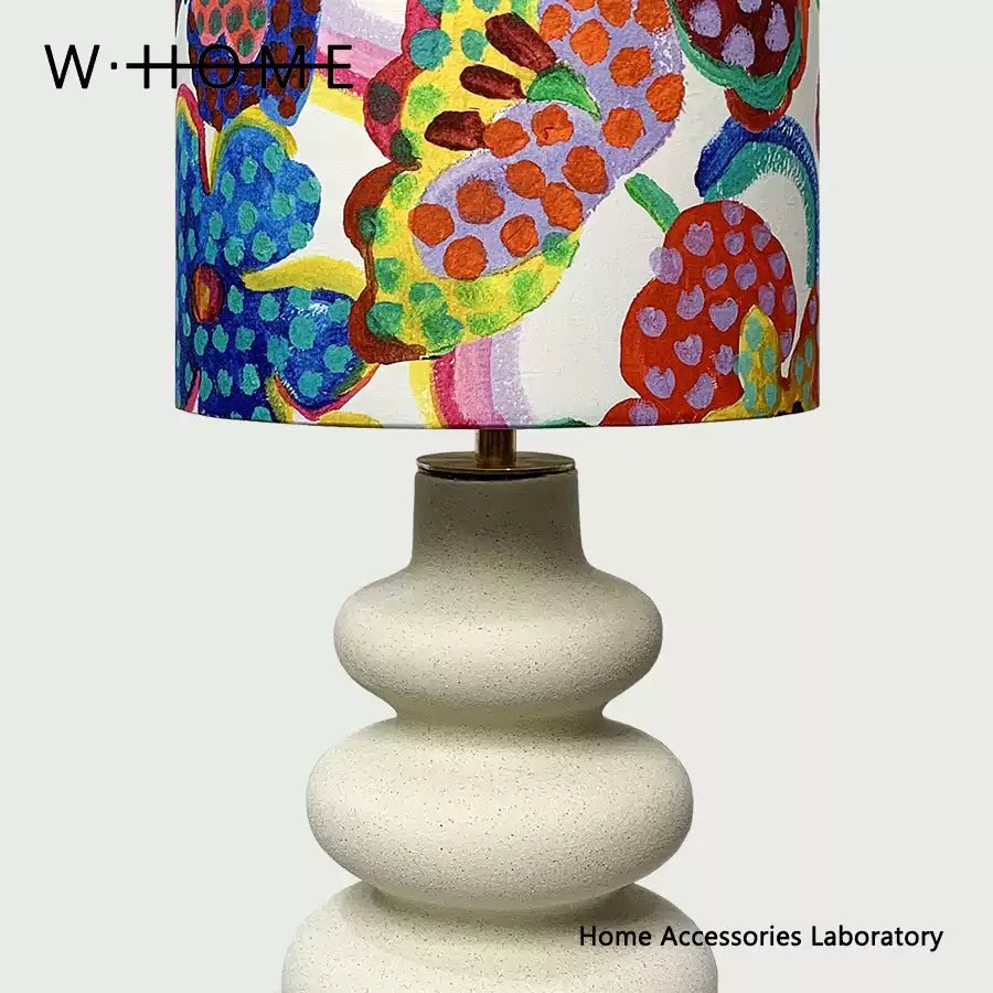 Three-Circle Fabric Table Lamp