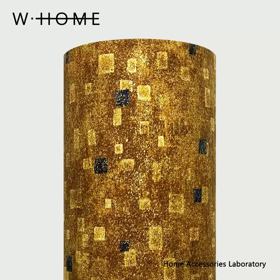 Hand-Painted Black Pottery Fabric Table Lamp