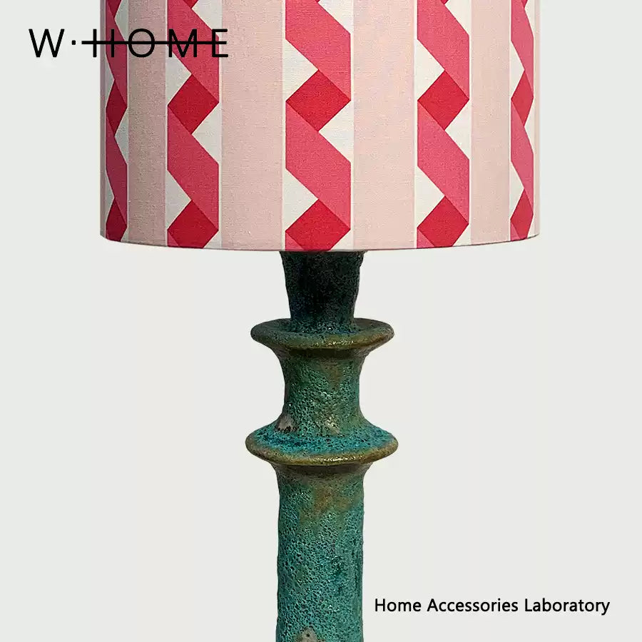 Kiln-Change Green Fabric Table Lamp