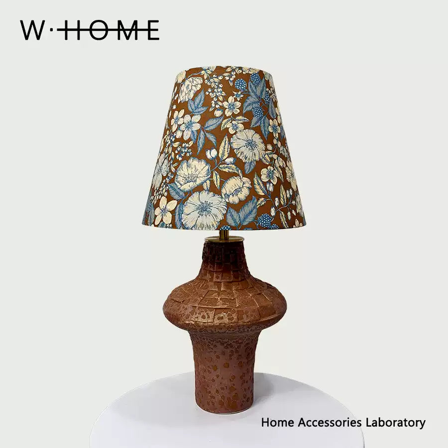 Spinning Top Fabric Shade Table Lamp
