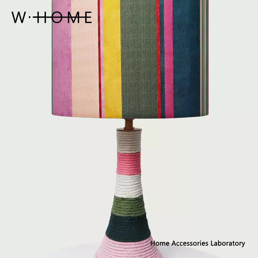 Slim Waist Kaleidoscope Fabric Shade Table Lamp