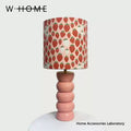 Pink Column Strawberry Fabric Shade Table Lamp