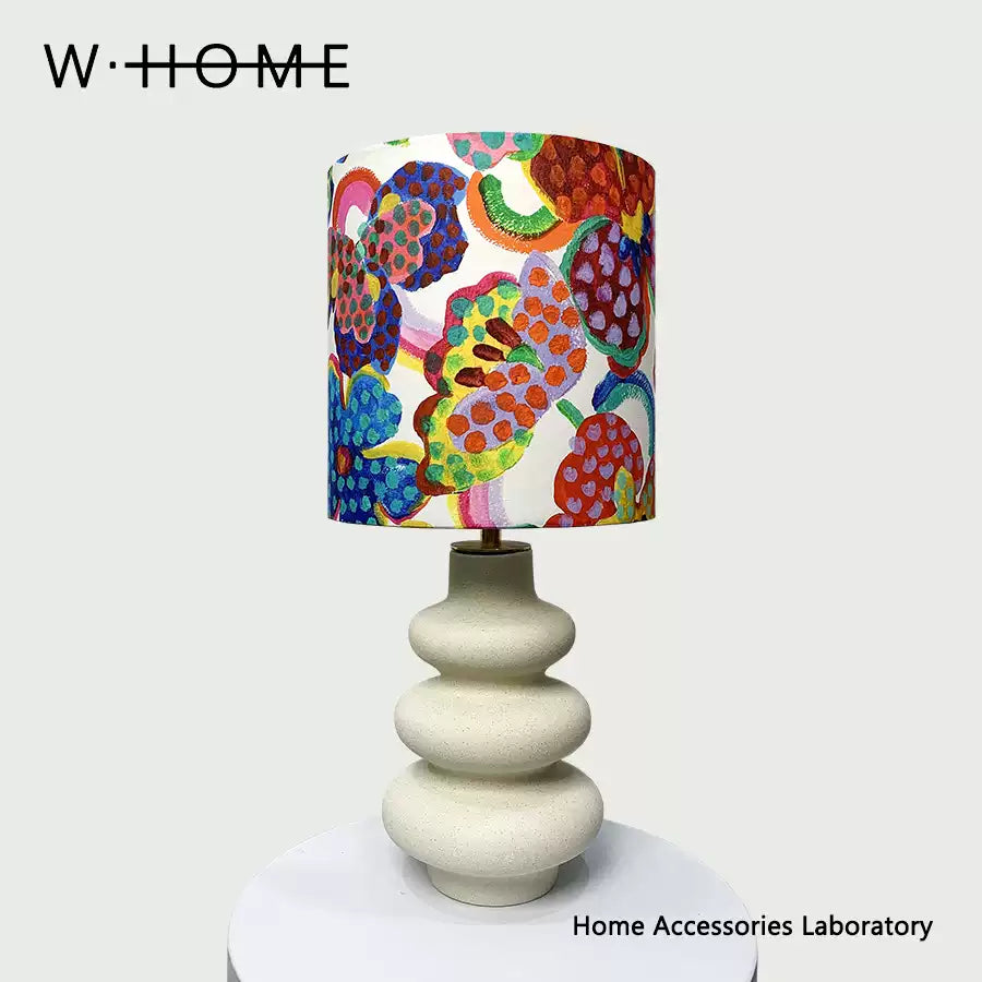 Three-Circle Fabric Table Lamp