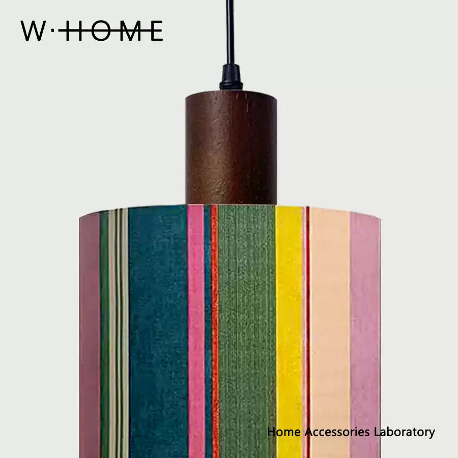 Cylindrical Long Fabric Pendant Light