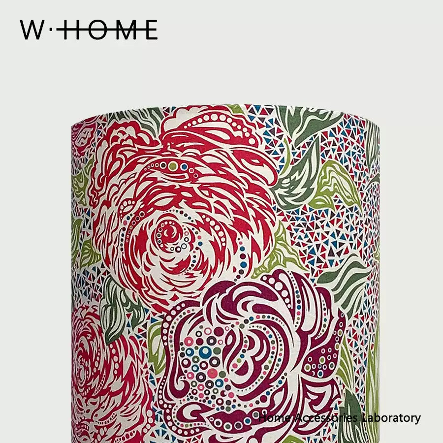 Ruffled Skirt Big Flower Fabric Desk Lamp
