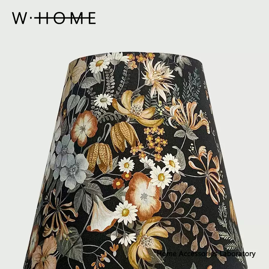 Black Plum Fabric Table Lamp