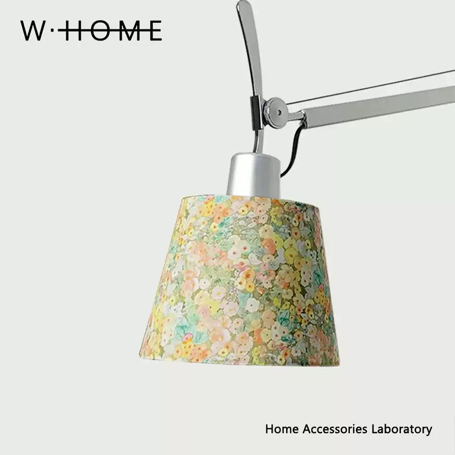 Articulating Swing Arm Fabric Wall Sconce