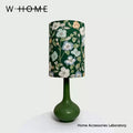 Small Round Green Fabric Table Lamp